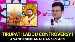 Anand Ranganathan on Animal Fat in Tirupati Temple Laddu Pawan Kalyan & Hindu temples state Control