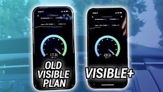 NEW Visible+ Speed Test vs Old Visible Plan