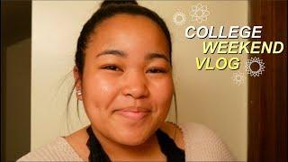 COLLEGE WEEKEND VLOG Brunch Studying BigLittle Reveal