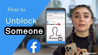 How to unblock someone on Facebook