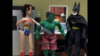 Robot Chicken - Hulk Pees on Wonder Womans China plates