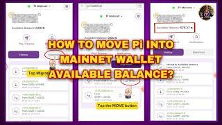 How to Move Pi into the Mainnet Wallet Available Balance? Step-by-Step Guide...