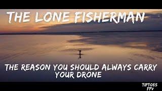 The Lone Fisherman l DJI Mini 2 l Pegwell Bay Nature Reserve