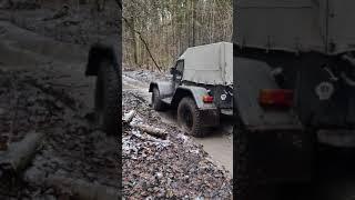 Diesel off-road GAZ-69 with low-pressure tires