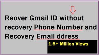 How to recover gmail ID password without phone number and recovery emailReset gmail account passwor