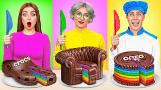 Me vs Grandma Cooking Challenge  Simple Secret Kitchen Hacks and Tools by Multi DO Smile