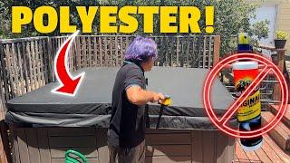 How to Clean a Polyester Hot Tub Cover and what NOT to do