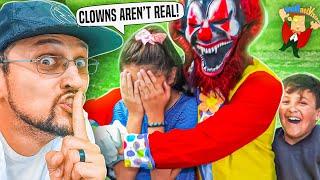 HALLOWEEN Killer Clowns in the Backyard Prank FV Family Scary Movie
