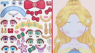 STICKER MAKEUP BOOK WITH PRETTY PRINCESS