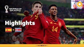 Spain Set a New Record  Spain v Costa Rica highlights  FIFA World Cup Qatar 2022