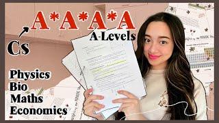 How I went from Cs to A*A*A*A in A Levels tips no one told me + notes