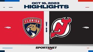 NHL Highlights  Panthers vs. Devils - October 16 2023