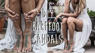 DIY How To Make Barefoot Sandals