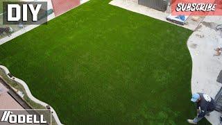 How to install Artificial turf Great for Pets and no Maintenance