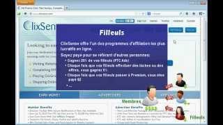 ClixSense Gagner de largent sur ​​Internet Tutoriel complet