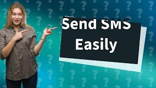 Can we send an SMS via email?