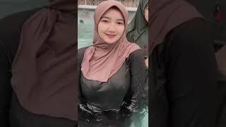 hijab tt main basah