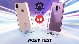 iPhone XS Max vs Galaxy S9 Plus SPEED TEST