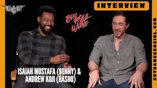 Andrew Koji & Isaiah Mustafa Cast Interview I BOY KILLS WORLD I Bill Skarsgård I Gotham Geek Girl