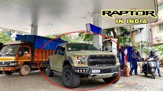 FORD RAPTOR spotted in INDIAN ROADS   HUGE Road PRESENCE