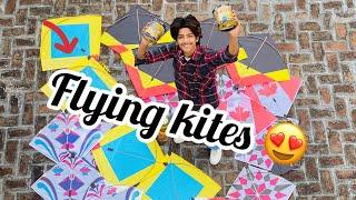 Flying Kites on Sunday *KITE FIGHT* Kites Vlog🪁 #randhawavlog