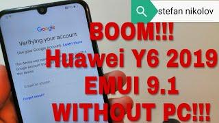 BOOM Huawei Y6 2019 MRD-LX1. Remove Google Account Bypass FRP.