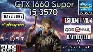 GTX 1660 Super + I5 3570 & 16GB Ram  Test In 9 Games 