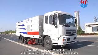 HONTOP Dongfeng 4*2 Washing Street Cleaning Road Sweeper 2020