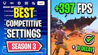 The BEST Competitive Settings in Fortnite Season 3 FPS Boost & More