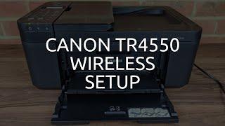 Canon TR4550 Wireless  WiFi Setup