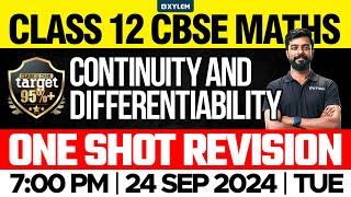 Class 12 CBSE Maths  Continuity And Differentiability  Xylem 12 CBSE