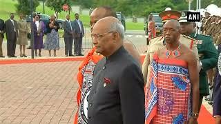 President Kovind inspected Guard of Honour in Swaziland