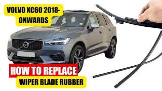 Volvo XC60 How To Change Wiper Blades Rubber  Refill Wiper Rubber Replacement