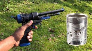 How to make slingshot alcohol gun  MAKE powerfull pistol DIY