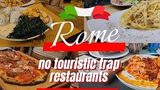 WHERE TO EAT IN ROME 2024  TOP 10 BEST RESTAURANTS IN ROME 2024  All we ate in 8 days in Rome