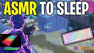 ASMR ⌨ Gaming To Sleep ASMR Mechanical Keyboard Sounds Fortnite Gameplay 4K 120FPS