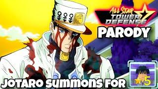 EXCLUSIVE CODE Jotaro Summons For 5 Star Sasuke In All Star Tower Defense Parody