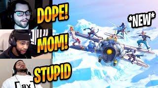 STREAMERS REACT TO SEASON 7 PLANES WRAPS ZIP LINES - Fortnite Best & Funny Moments #247