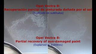 Opel Vectra B Recuperación parcial de pintura dañada por el sol