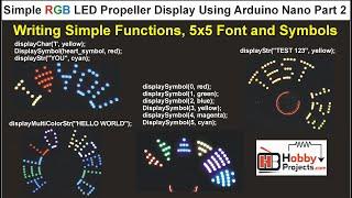 Simple RGB LED Propeller Display Using Arduino Nano - Part 2