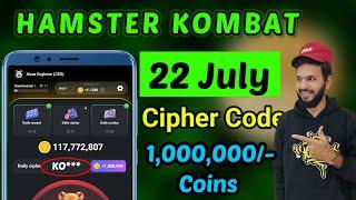 Hamster kombat 22 july cipher code today  Hamster kombat today cipher code 22 july  today code