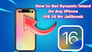 How To Get Dynamic Island On iPhone IOS 16-16.1.2 No JB