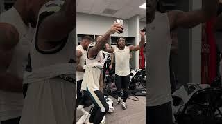 Darius Slay Miles Sanders and C.J. Gardner-Johnson Dancing After DUB over the Cardinals #shorts