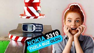 Hidrolik Pres ile Nokia 3310 Ezmek  ASMR  Eğlenceli Pres Videoları  Telefon & Meyve Parçalama