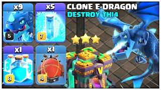 Destroy Every Th14 War Bases TH14 Electro Dragon Clone Attack Strategy  Best TH14 Attack in COC