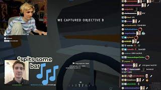 xQc runsaway from sniper after Anyone Knows That Boy song got played