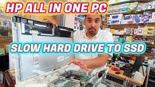 HP ALL IN ONE PC SLOW  HARD DRIVE TO FAST SSD UPGRADE  HP 24-G099NA