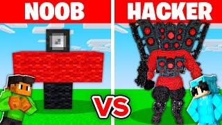 NOOB vs HACKER I Cheated in a UPGRADED SPEAKERMAN Build Challenge