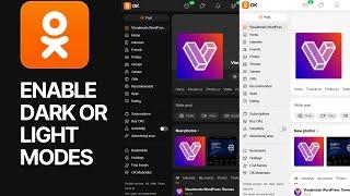 How To Enable Dark or Light Modes On OK Ru Social Media Odnoklassniki Tutorial 