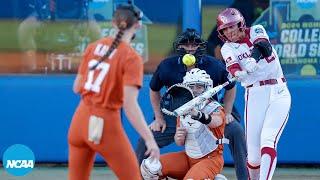 Oklahoma vs. Texas 2024 Womens College World Series Finals Game 1  Extended highlights